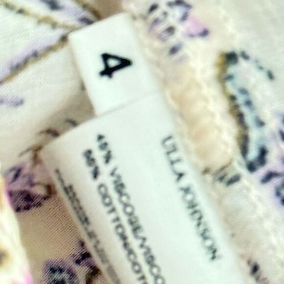 Ulla Johnson Cora Flutter Sleeve Top in Cream - Picture 4 of 5